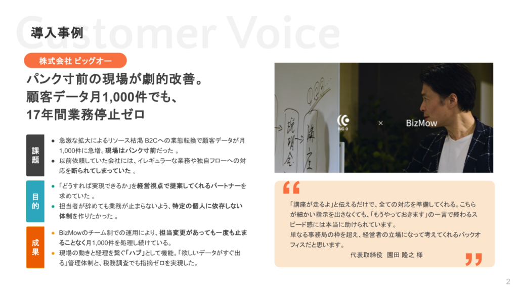 株式会社ビッグオー様導入事例
